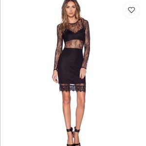 REVOLVE Black Lace Dress